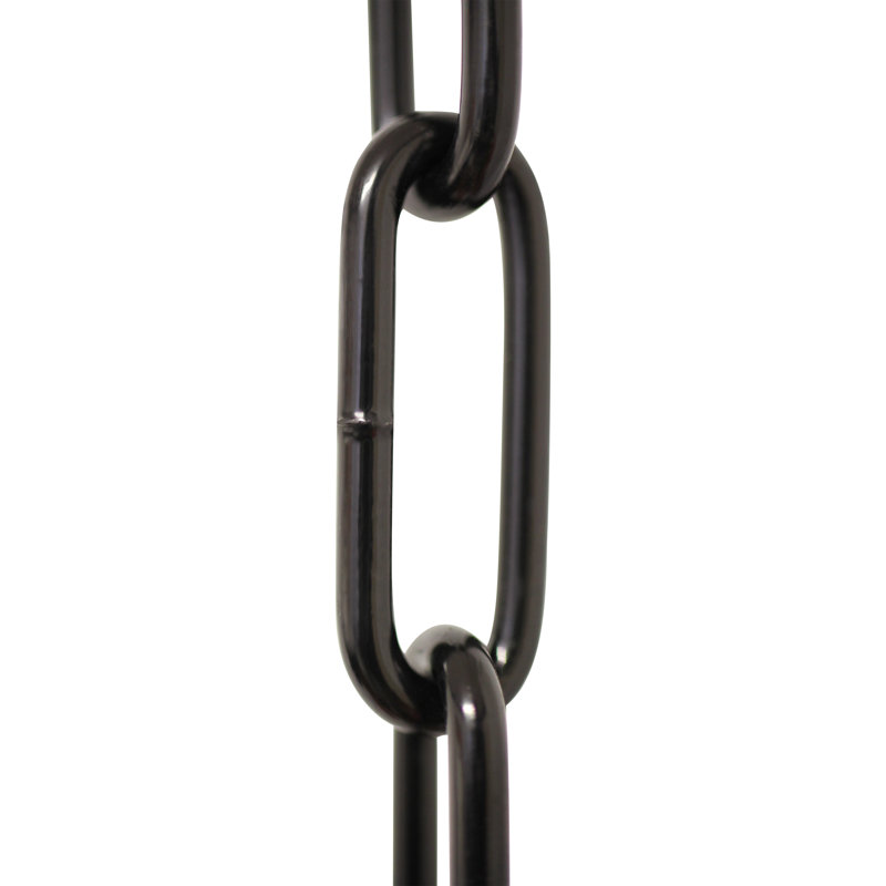 Chaîne de lustre décorative à maillons standard (10 pieds), Noir