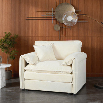 Fauteuil avec 1 coussin décoratif