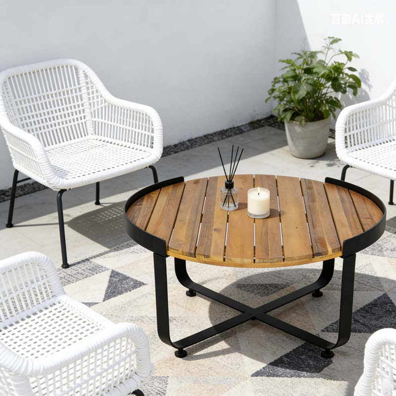 Table basse, Teck