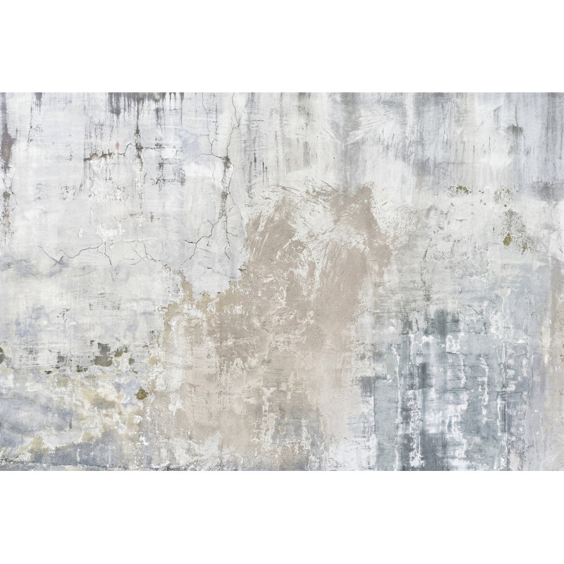 Décoration murale industrielle en béton à texture ciment ciment, Peler et coller, 200 po x 120 po