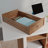 Work Table, Brown Finish