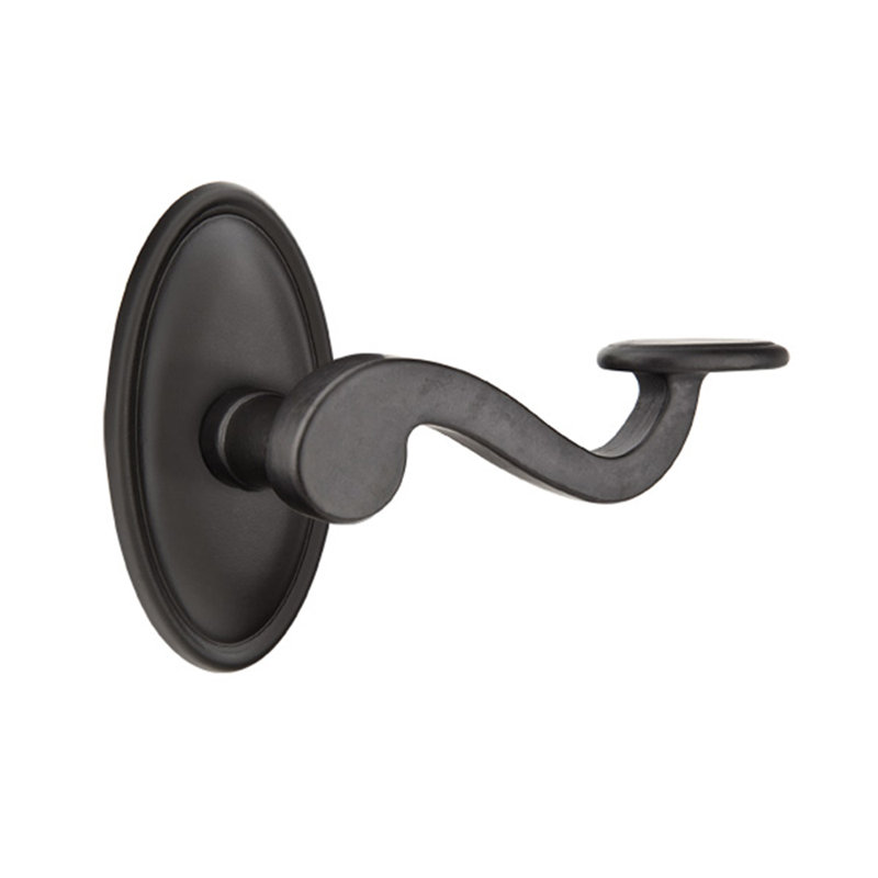 Levier de porte avec rosette Padua Passage, Bronze plat noir, Droite