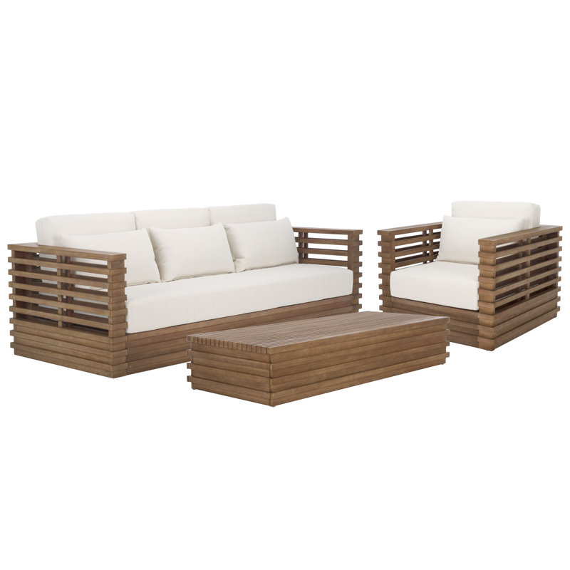 Dailah Wicker 4 - Person Outdoor Seating Group With Cushions