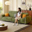 Causeuse-coussin en chenille vert-276274870