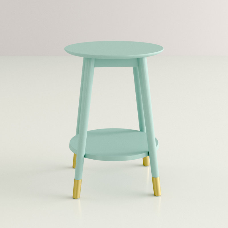 Decebal End Table, Sea Foam