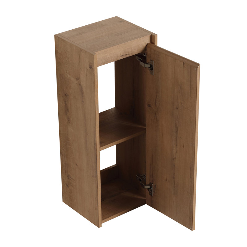 Armoire de salle de bain 12 ", Imitation chêne