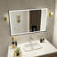 Miroir de salle de bain 48 po x 32 po à DEL avec cadre (miroir inclus seulement)