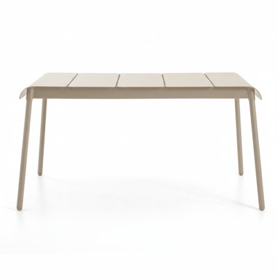 Corail Rectangular Metal Outdoor Dining Table , 72.69'' in. W 38.81'' in. D