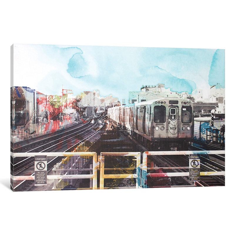 « on the way », impression sur toile tendue, H 12 po x l 18 po x P 1,5 po