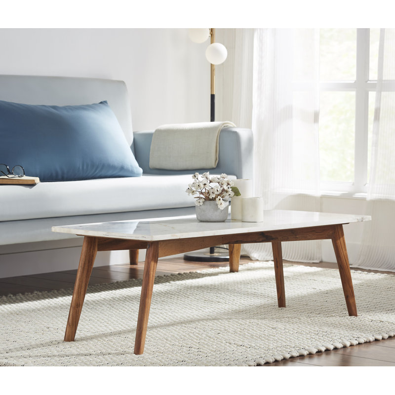 Nero white authentic marble rectangle coffee table