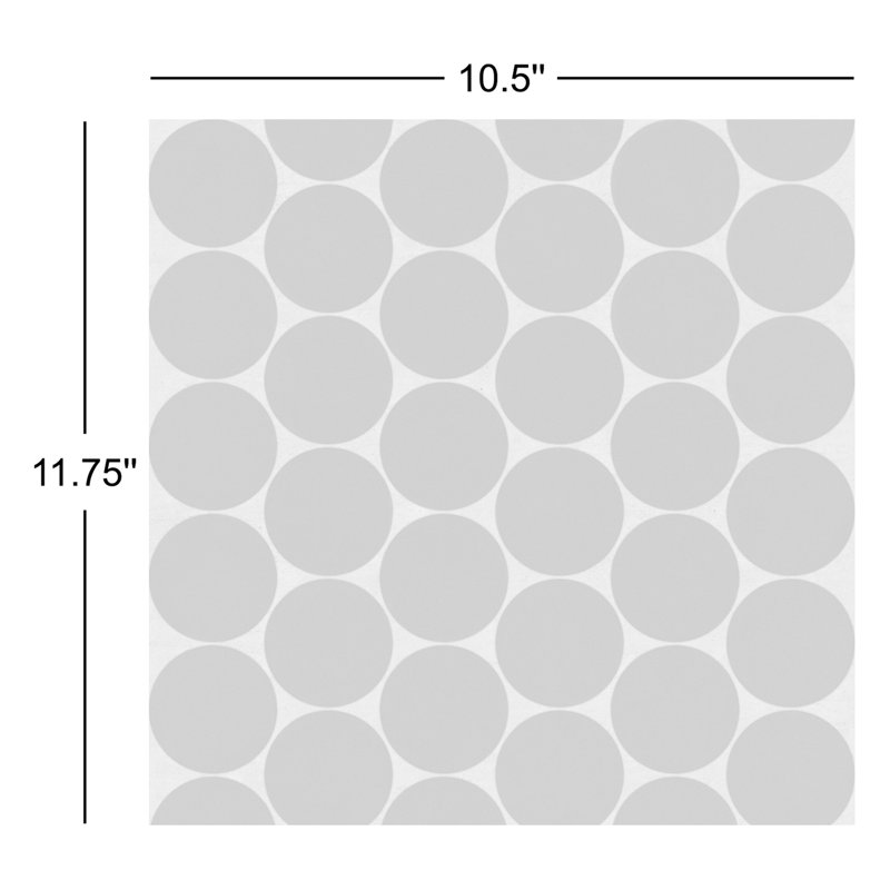 Marin 2" x 2" Penny Round Matte Porcelain Mosaic Tile, Pearl White