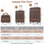 Ensemble de 3 valises à roulettes Hardshell avec valise TSA