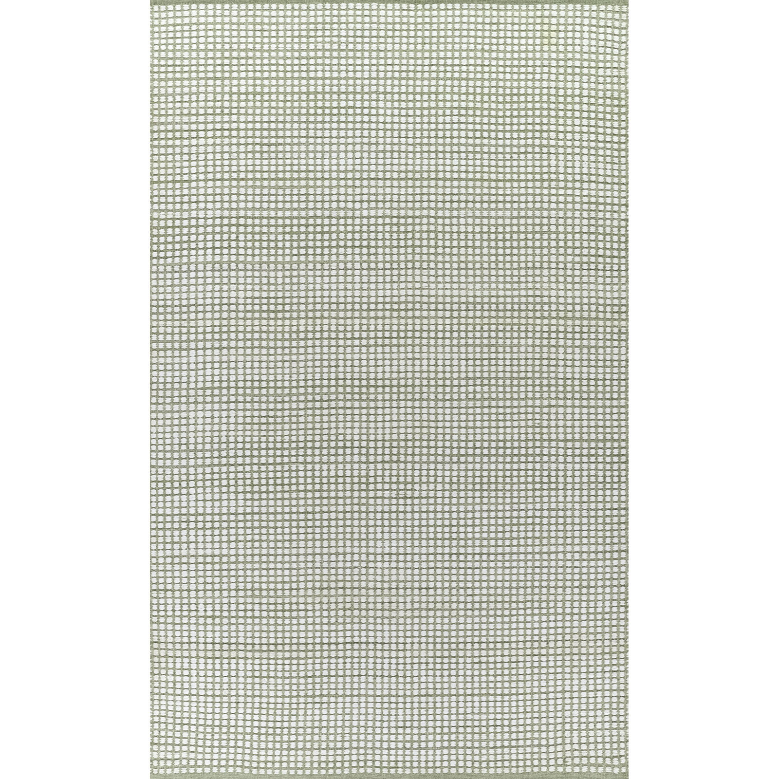Acerra Hand Woven PET Geometric Green Indoor Outdoor Rug, Rectangle 7'10" x 9'10"