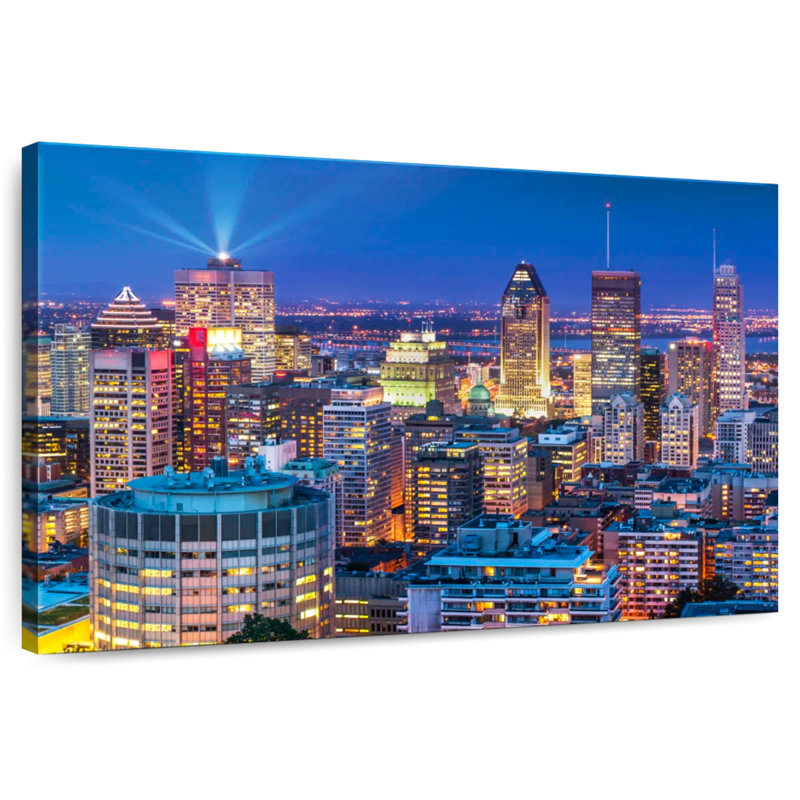 Horizon nocturne de Kavia Montréal, H 32 po x l 48 po