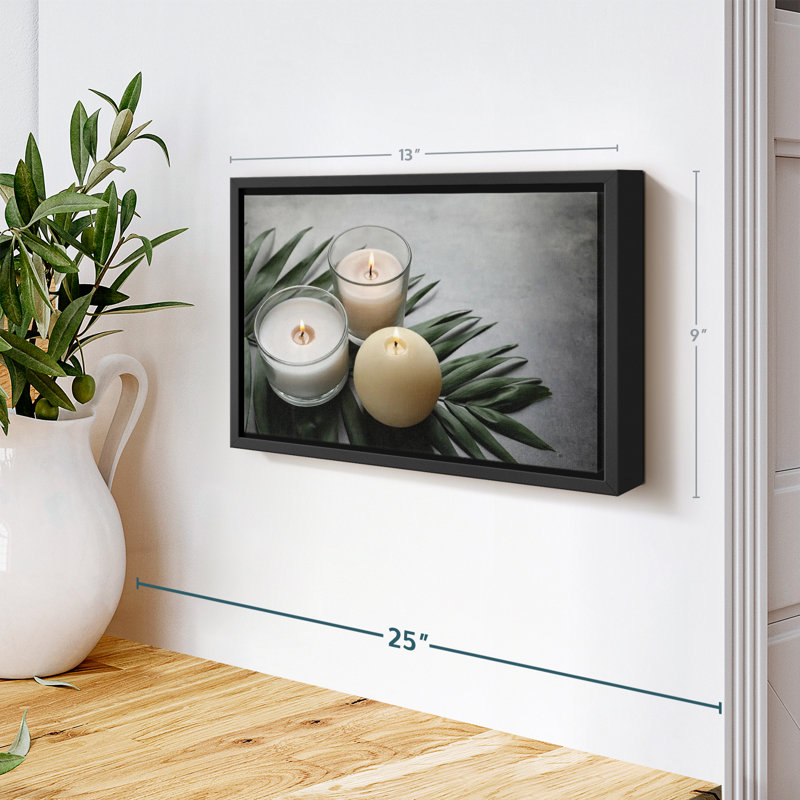 «Spa Candles», reproduction sur toile, H 9 po x l 13 po