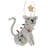 Sitting Kitty With A Star And Lights Ornament