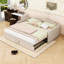 Lit de jour simple rembourré avec couchette-1099048413