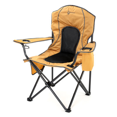 Chaise de camping pliante rembourrée