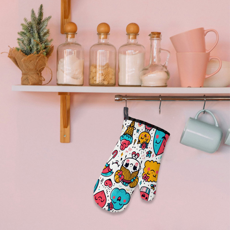 Neon Vibes Oven Mitt Cotton Twill