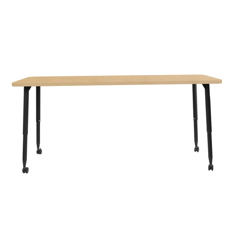 Table d'activité Adapte 24 x 36, 30 po x 72 po, Grain d'érable / noir