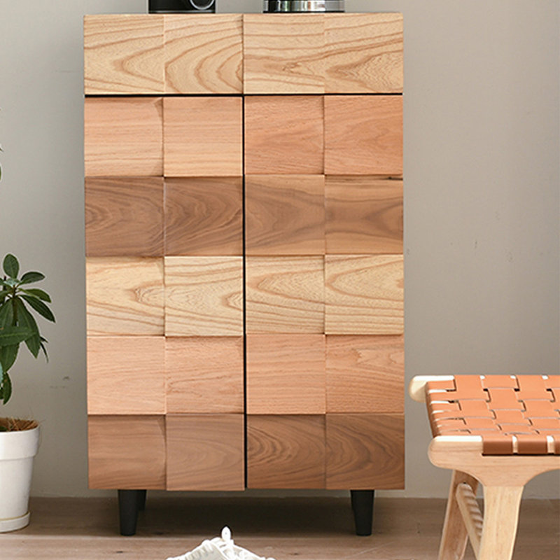 Rangement à chaussures moderne en bois massif