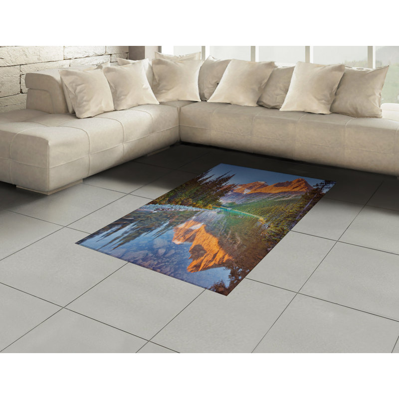 National Parks Nature High Density Long Fiber Poly Threads Decorative Area Rug Carpet, Rectangle 4' x 5'8"