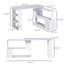 Bureau en L avec tablettes de rangement-1313606729