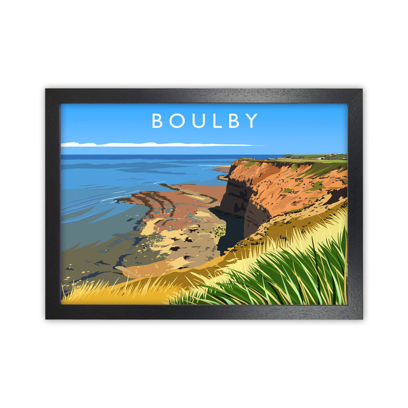 Boulby by Richard O'Neill - Print, 46cm H x 63cm W x 3cm D, Black Framed