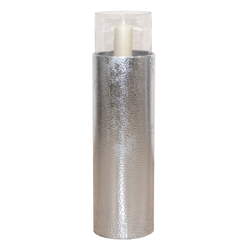 Buntingford Hurricane, Matt brushed nickel, 81cm H x 22cm W x 22cm D