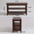 2-Tier Solid Wood Shoe Bench, Entryway Storage