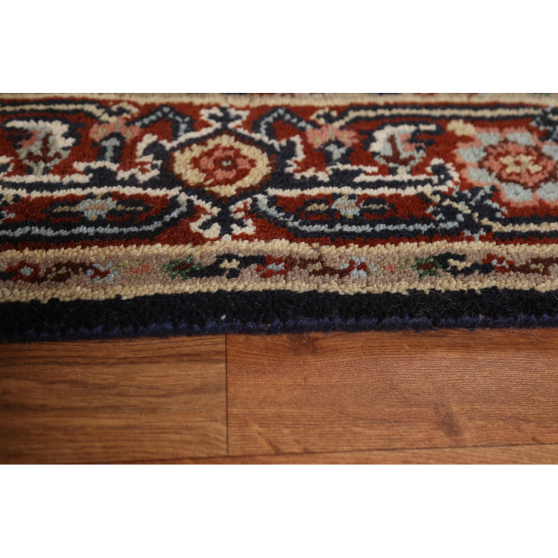 Tapis oriental en laine Heriz Serapi noué à la main 4 pi x 6 pi