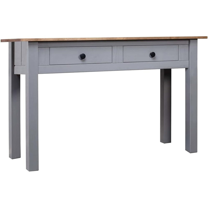 Kessel 110cm Solid Wood Console Table, Grey