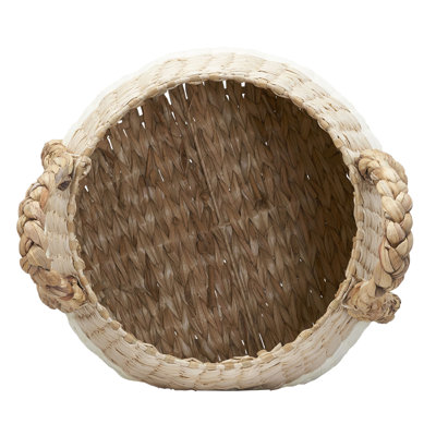 Armadi Two Tone Wicker Basket with Handles