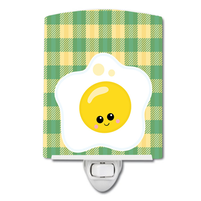 Fried Egg Face Ceramic Night Light