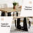 Wood Dining Table For 6-8 People, 70.8" Modern Rectangle Kitchen Table With Wood Base For Dining Room-1045672788-1052508468