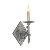 Trestle 1 - Light Dimmable Deep Ocean Candle Wall Light