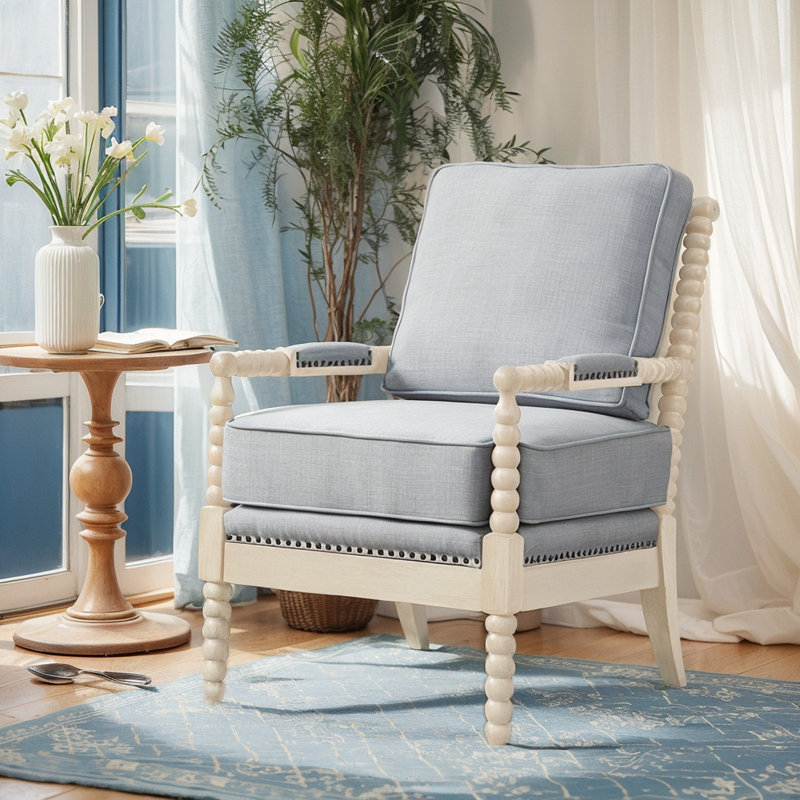 Chaise avec accoudoirs rembourrée Accent