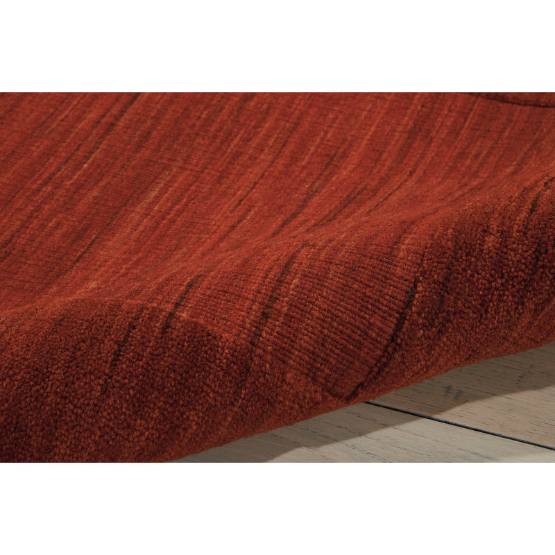 Ripple Wool Area Rug in Barn, Rectangle 5'6" x 7'5"