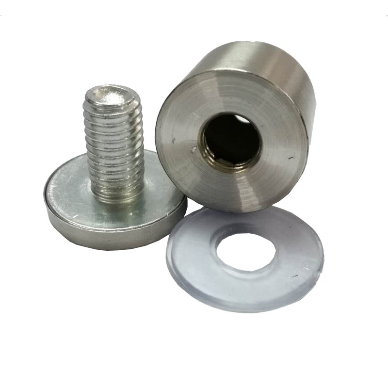 Fixturedisplays® 0.75" Cap 1" Barrel Standoff Picure Frame Mounting Hardware Standoof Nut Screw 16753-C 19X30-4PK