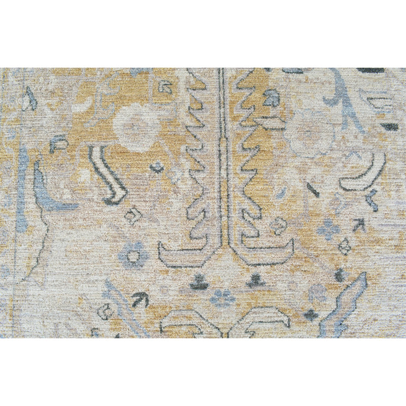 Tapis rectangulaire en laine noué à la main, Rectangle 9 pi x 12 pi