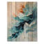 Impression moderne sur bois de pin naturel - Mouillage moderne de l'encre liquide II - Botanicals-172536969