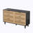 Rattan Wood Console Table With Drawer Storage-2085229748-2085229745