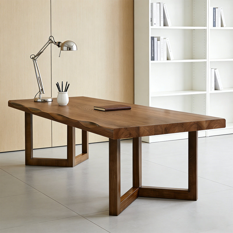 Solid Wood Office Desk & Writing Desk, H 29,5 po x l 94,5 po x P 39,4 po