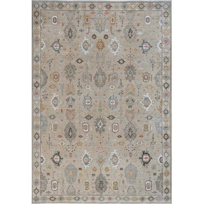 Oushak Collection, Transitional One-of-a-Kind Rectangle 9'11" X 13'9" Hand Knotted Area Rug