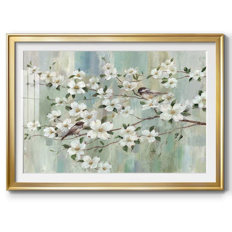 Spring's Song, reproduction d'art encadrée, Or, H 27 po x l 39 po x P 1,5 po
