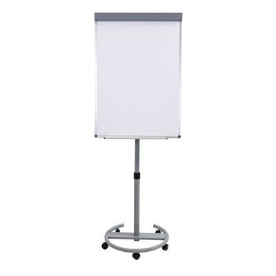 Adjustable Height Magnetic Mobile Whiteboard and Flipchart Easel