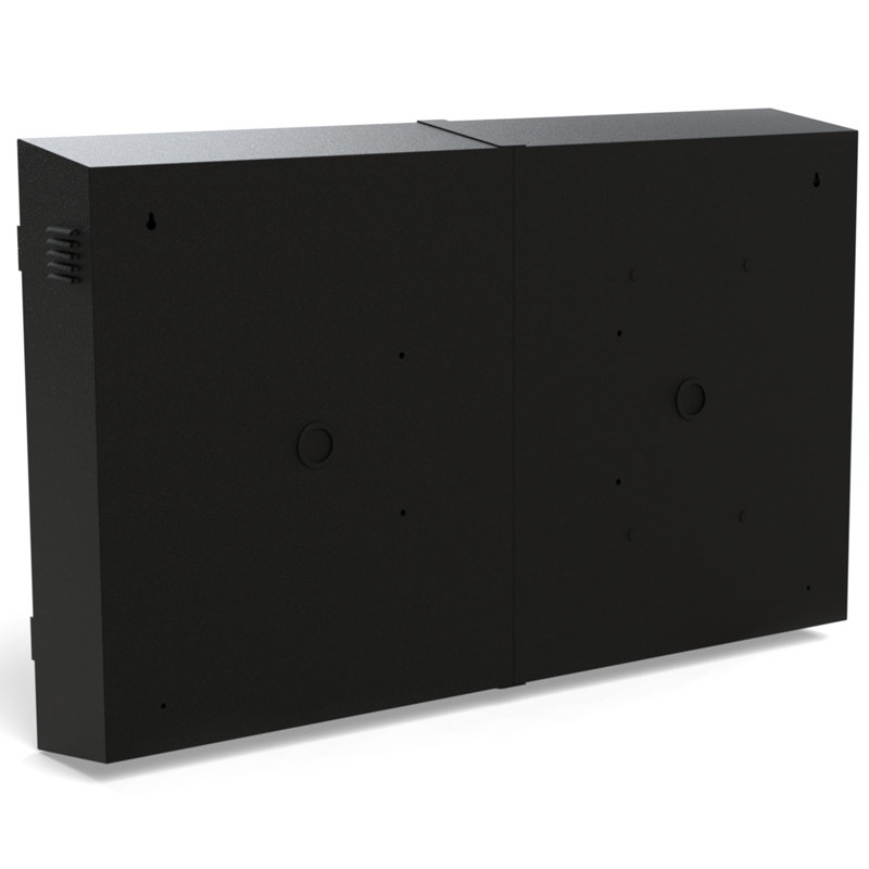 Black Metal Weatherproof Outdoor TV Enclosure for 55" TV