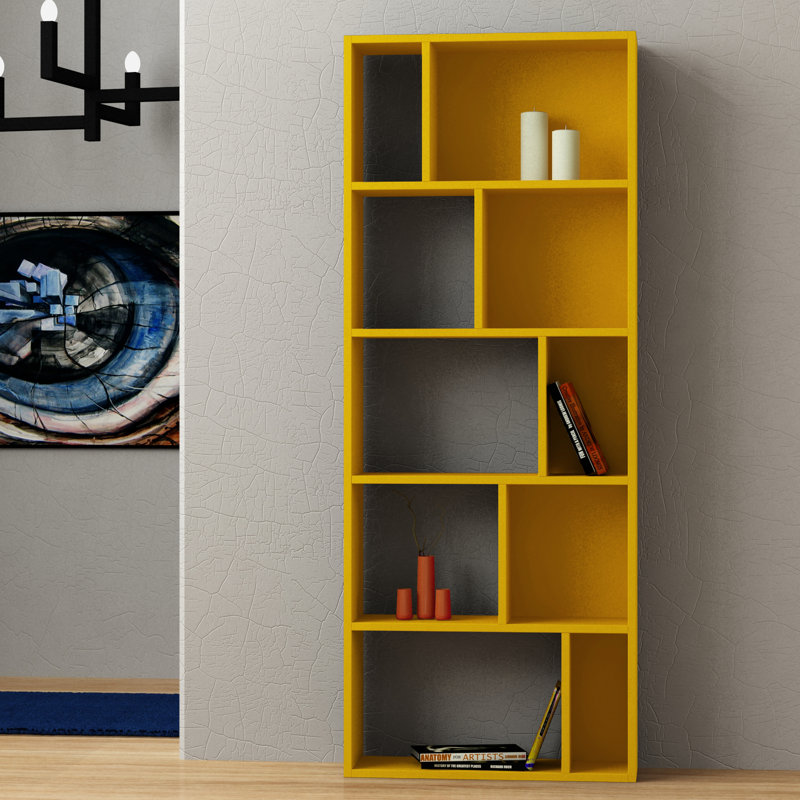 Geometric Bookcase, Mustard