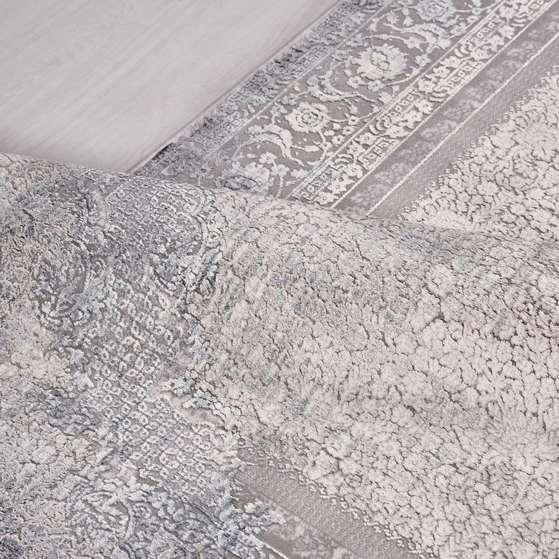 Tapis oriental beige antidérapant lavable à la machine, Rectangle 9 pi 10 po x 13 pi 1 po