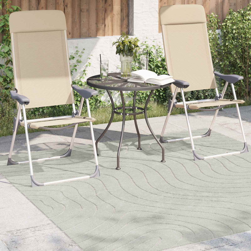 Modern Indoor and Outdoor Rug, Square 200 cm, Green